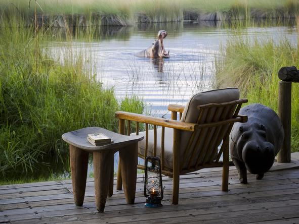 Xakanaxa Camp - Deck View 